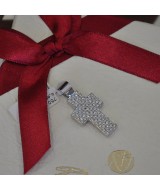 WHITE GOLD CROSS K18 4.70 GR WITH BRILLIANTS 0.68 ct 512908030010