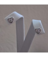 WHITE GOLD EARRINGS K18 1.86 GR WITH BRILLIANTS 0.26 ct 710100020010