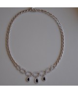 WHITE GOLD NECKLACE K18   30.47 GR WITH BRILLIANTS 2.06 ct KG00265