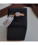 YELLOW GOLD RING K18  6.00 GR WITH BRILLIANT 1.00 ct 510741030010