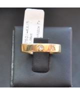 YELLOW GOLD RING K18  5.00 GR WITH BRILLIANT 0.05 ct 510899030010