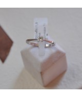 WHITE GOLD RING K18 1.90 GR WITH BRILLIANT 0.15 ct 810270050010
