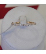 WHITE AND YELLOW GOLD RING K14 2.30 GR WITH BRILLIANTS 0.25 ct DG00321