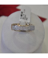 YELLOW GOLD RING K14 5.90 GR WITH BRILLIANTS 0.75 ct DG00340