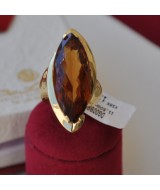 YELLOW GOLD RING K18 11.50 GR WITH CITRIN DG00998