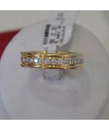 YELLOW GOLD RING K18 6.40 GR WITH BRILLIANTS 0.97 ct DG01701